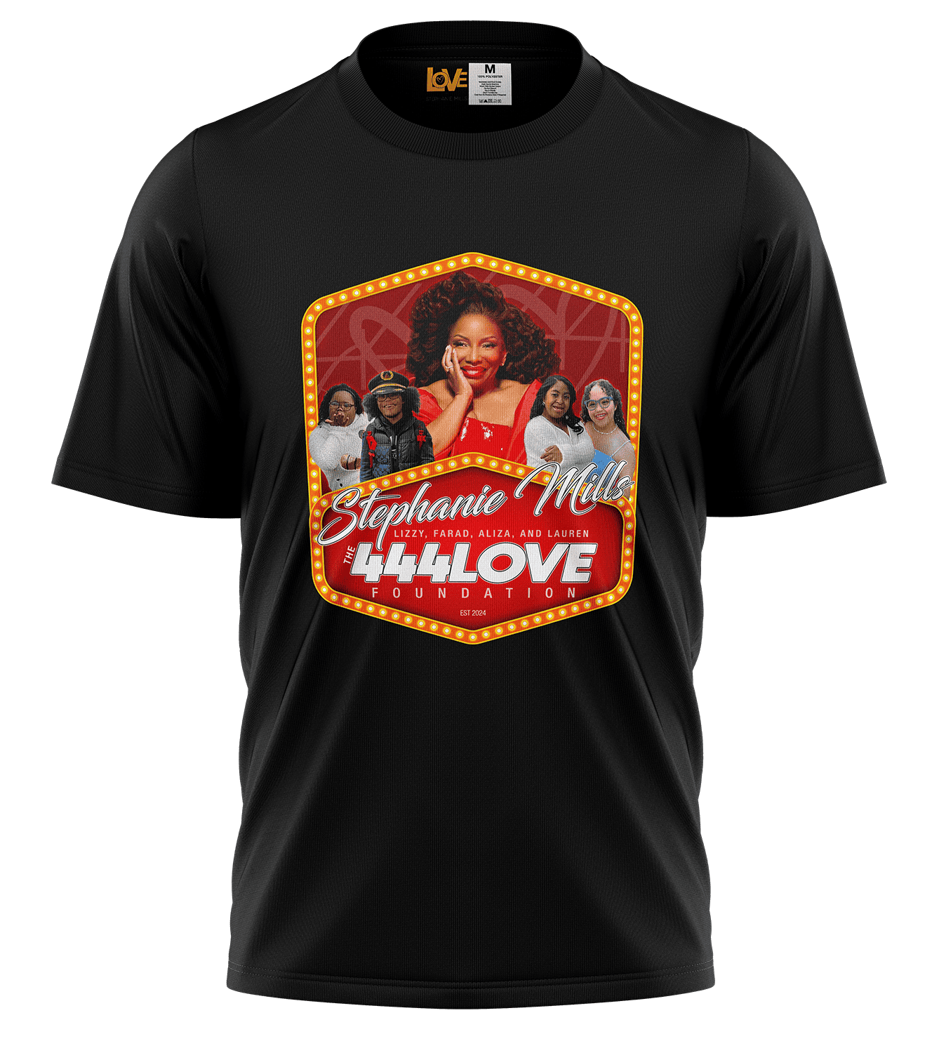 444LOVE Black w/Red Graphic T-Shirt